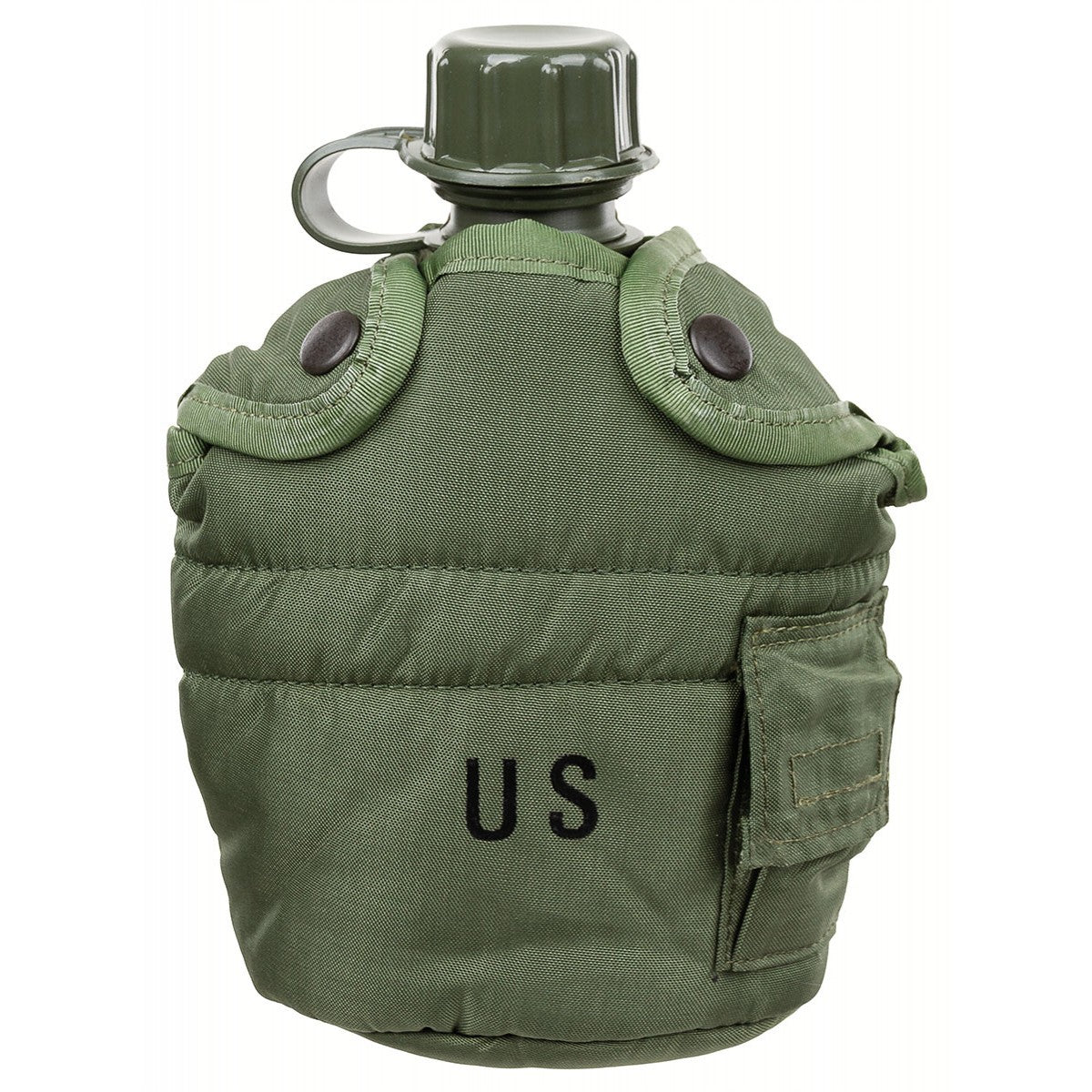 US Feldflasche, 1 Qt, neu,orig. Bezug oliv gebr.