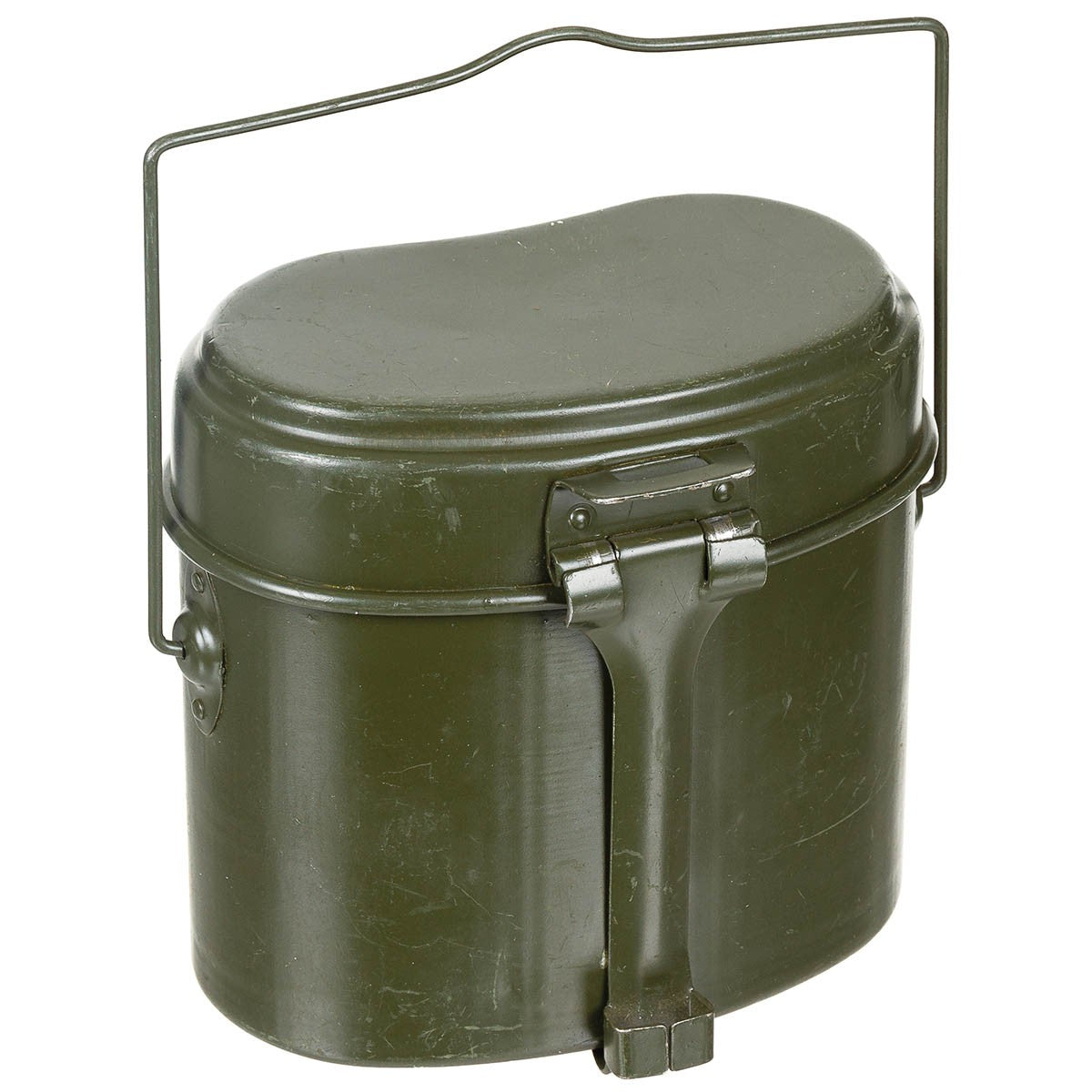 Rumän. Essgeschirr, oliv,2-teilig, gebr.