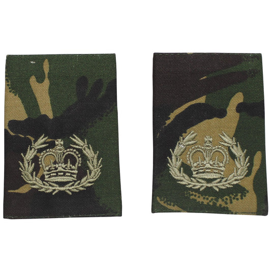 Brit. Schulterklappen, DPM,10 Paar, RQMS QMSI, neuw.