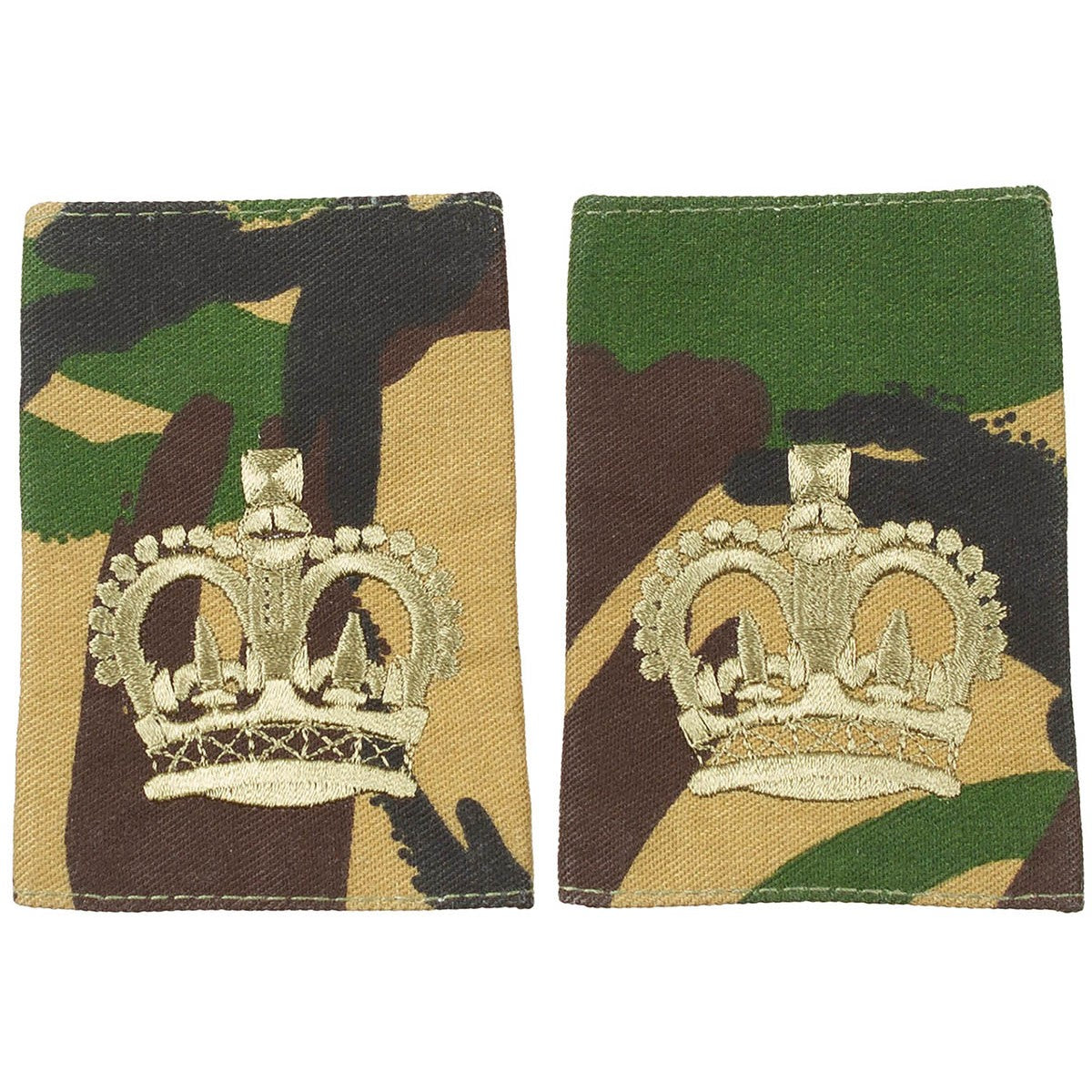 Brit. Schulterklappen, DPM,10 Paar, WARRANT OFFICER 2