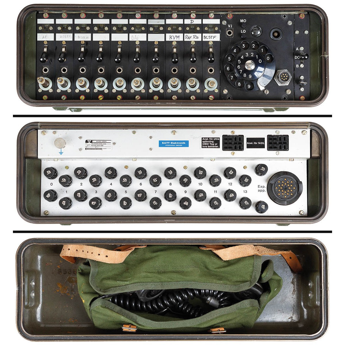 Schwed. Telefonzentrale,5DL, gebr.