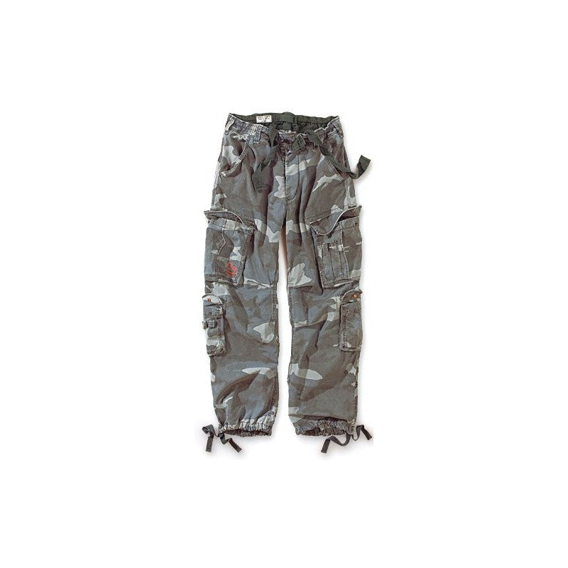 AIRBORNE VINTAGE TROUSERS STONEWASHED, nightcamo - RESTPOSTEN