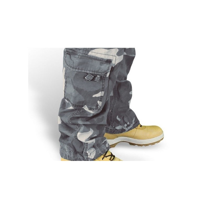 AIRBORNE VINTAGE TROUSERS STONEWASHED, nightcamo - RESTPOSTEN