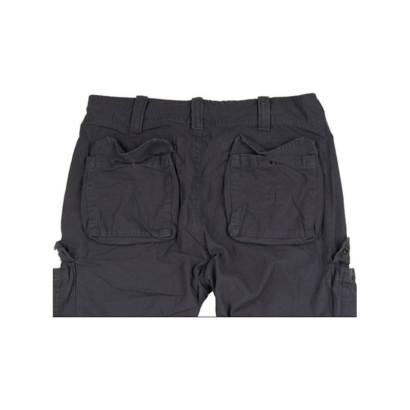 AIRBORNE VINTAGE TROUSERS STONEWASHED, schwarz- RESTPOSTEN