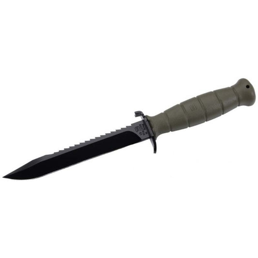 Glock-Feldmesser, Federstahl-Klinge, HRC 55 mit Säge