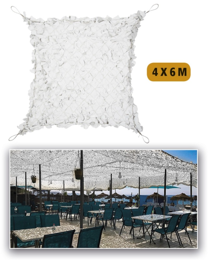 NETZ BROADLEAF ′SHADOW SAIL′ 4,0X6,0 WEISS